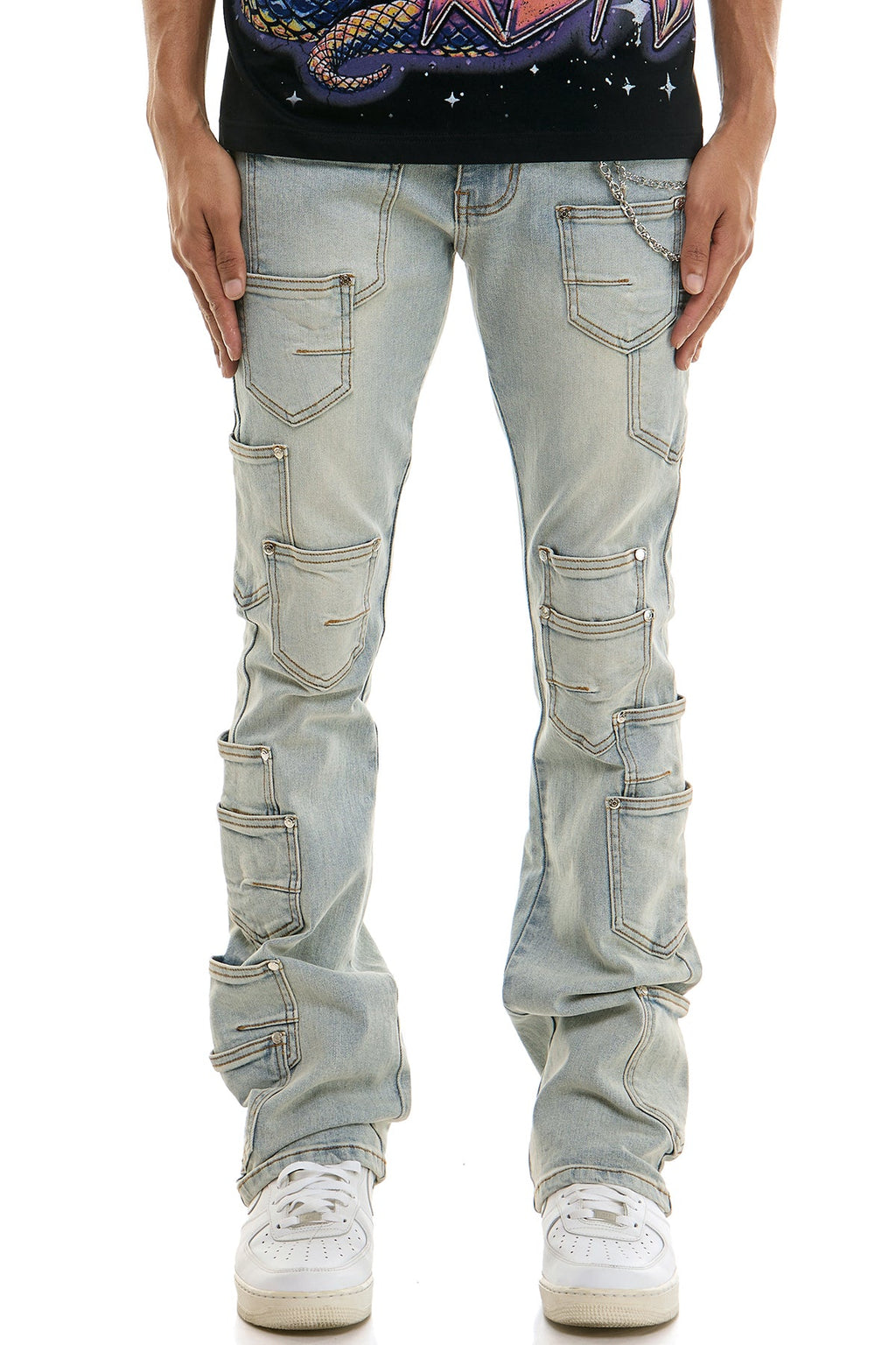 CHAOS SKINNY FLARE JEANS