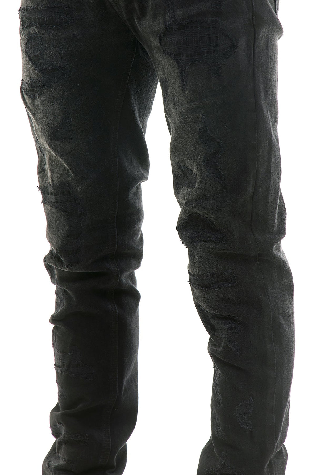 SHADOW RIPPED SKINNY JEANS