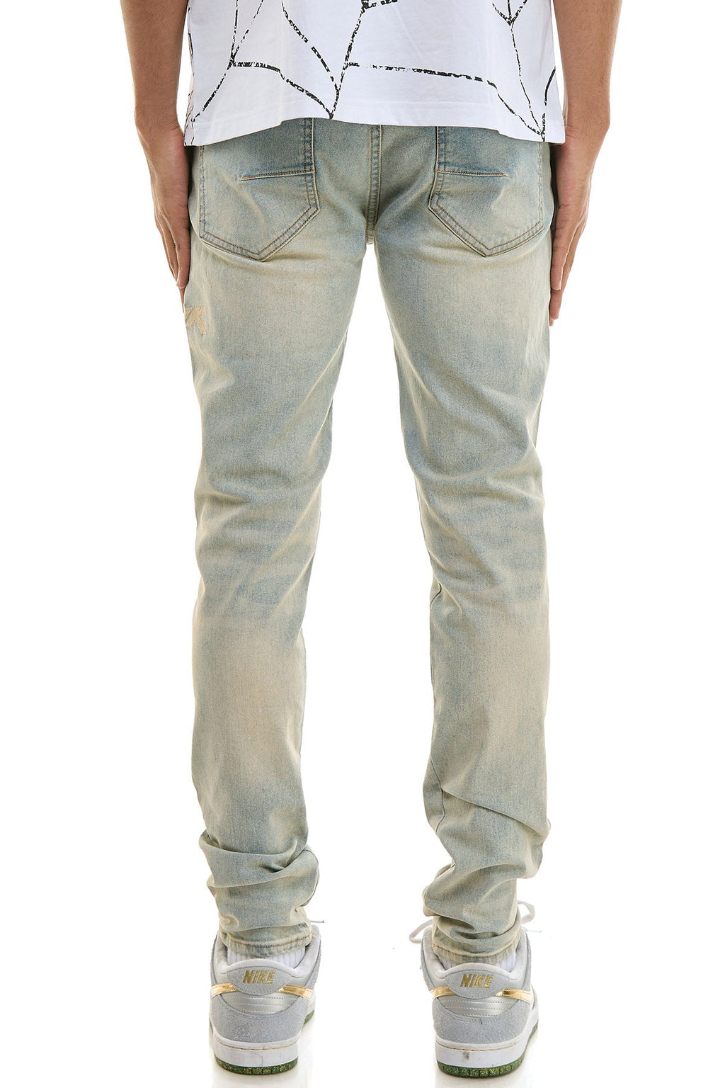 DUNE EMBROIDERED SKINNY JEANS