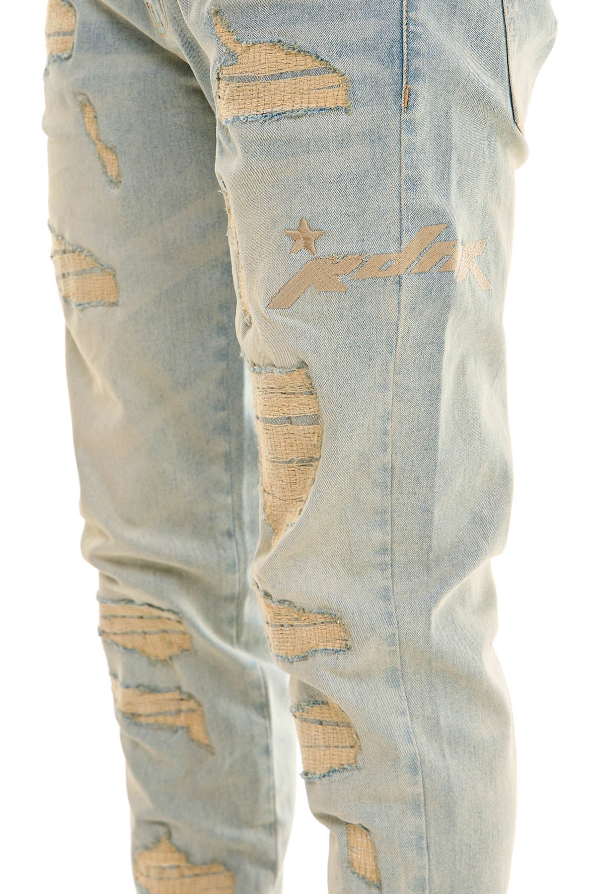 DUNE EMBROIDERED SKINNY JEANS