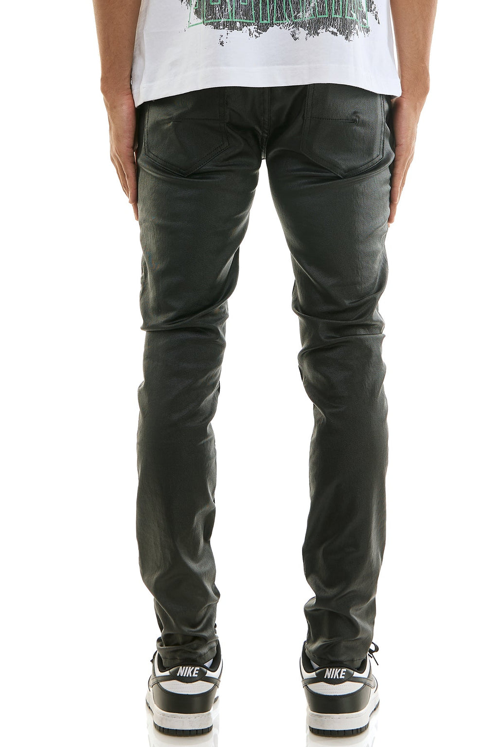RISK TAKER WAX SKINNY JEANS