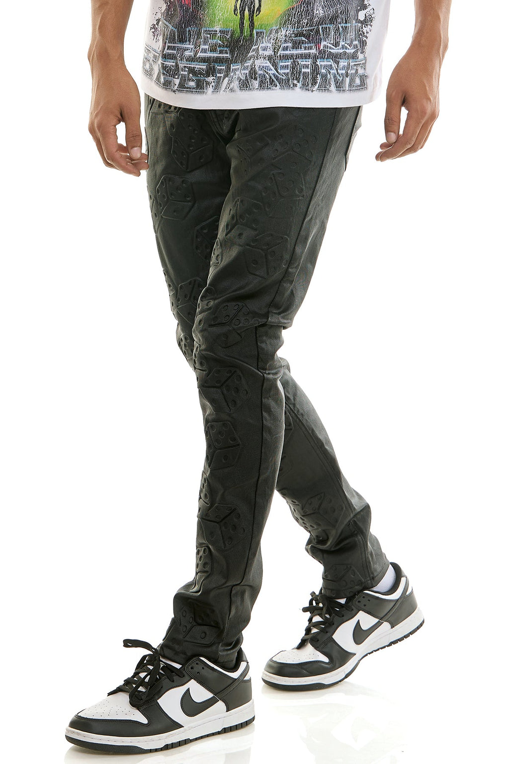 RISK TAKER WAX SKINNY JEANS