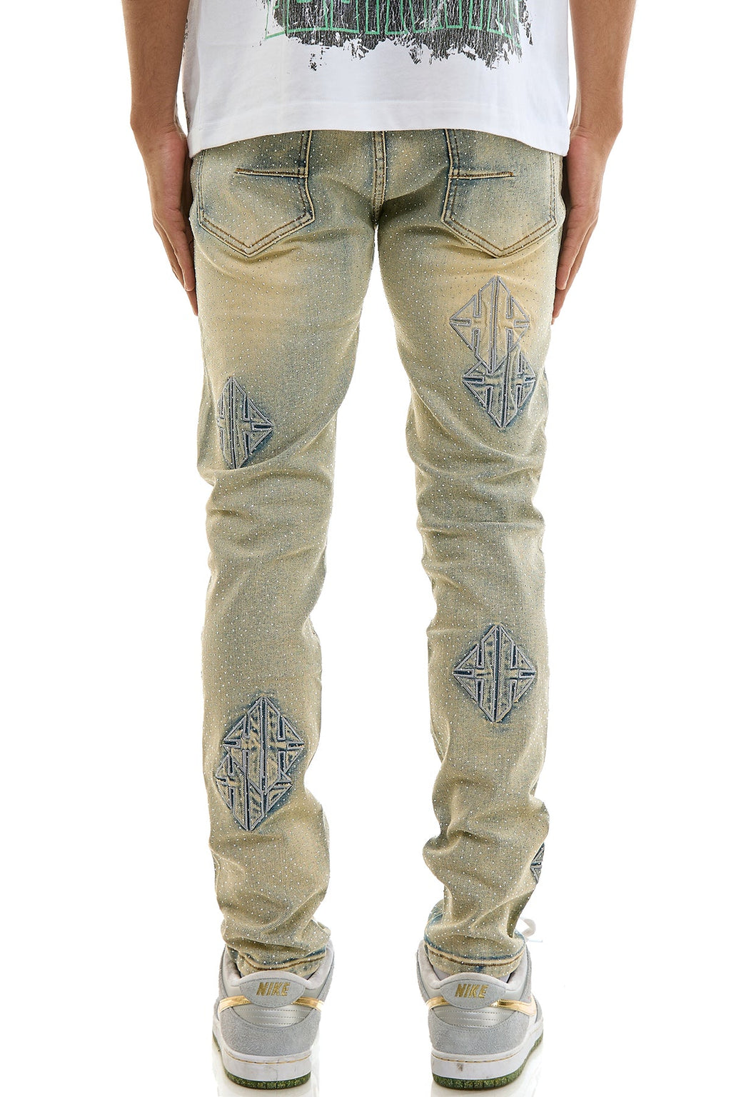SIGIL RHINESTONE SKINNY JEANS