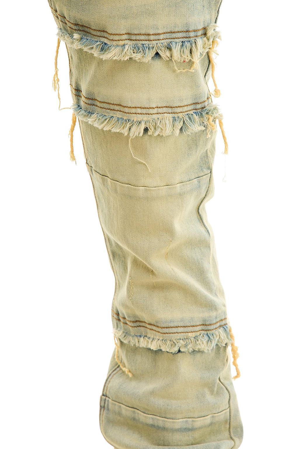 SUPER STACKED PANELLED JEANS