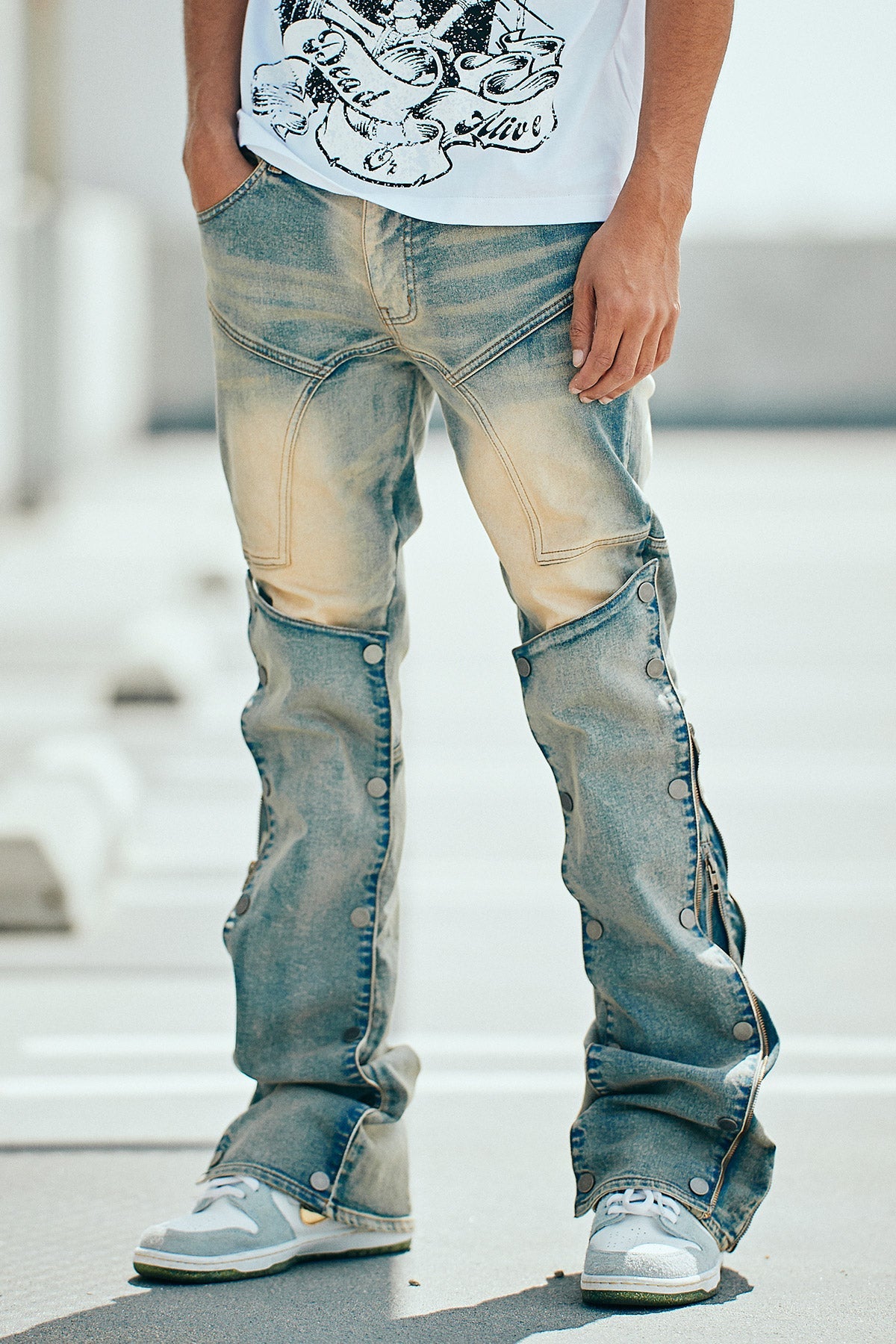 SENTINEL SKINNY FLARE JEANS