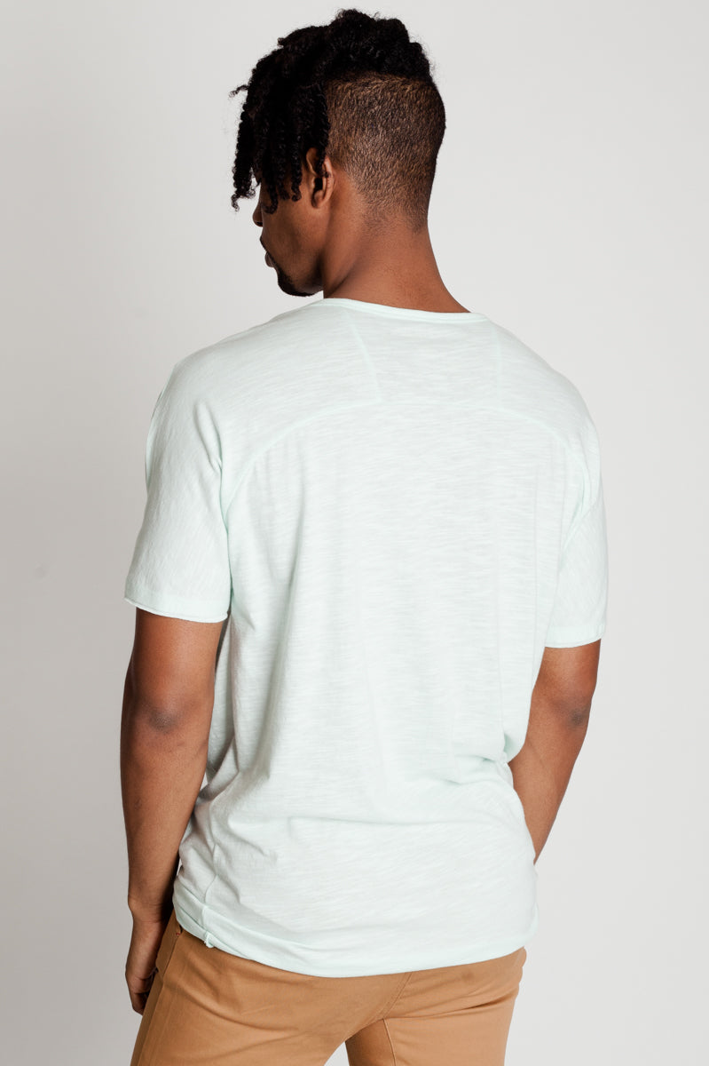 DOLMAN SLEEVE HENLEY TEE