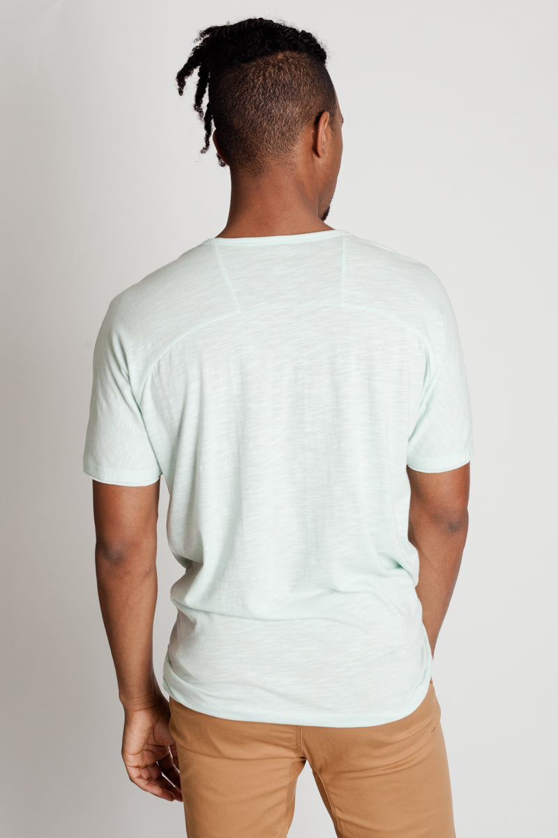 DOLMAN SLEEVE HENLEY TEE