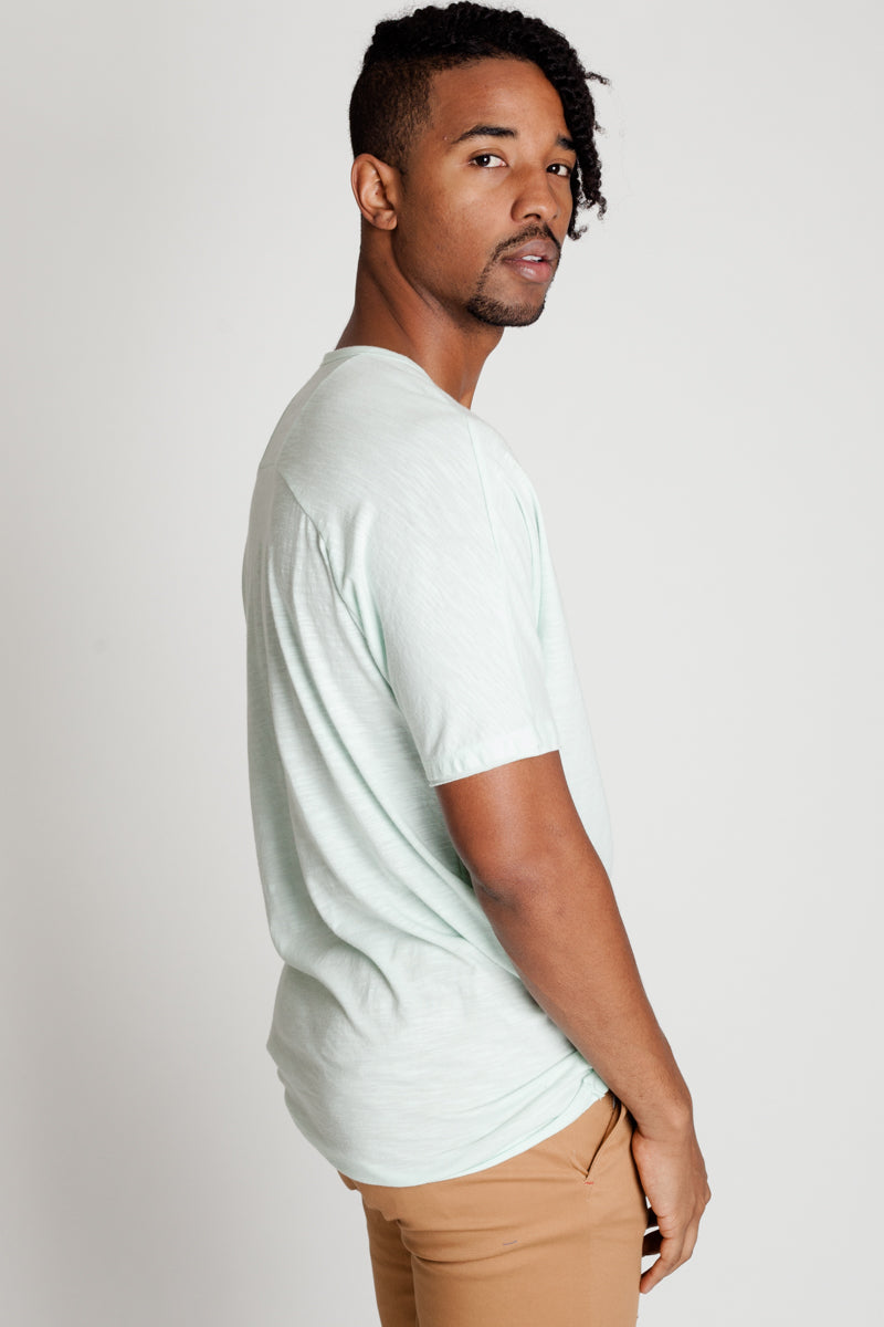 DOLMAN SLEEVE HENLEY TEE