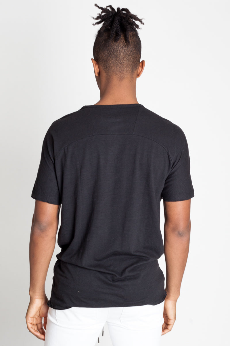 DOLMAN SLEEVE HENLEY TEE