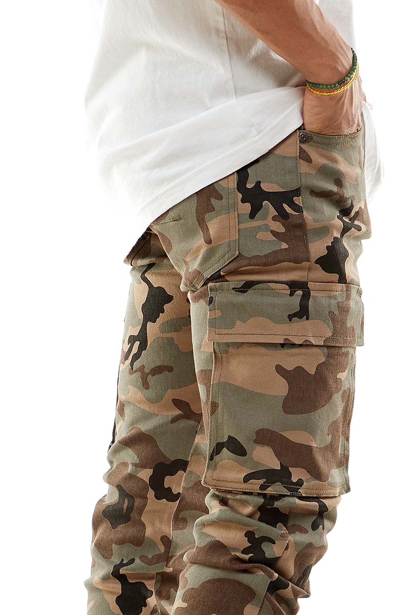 STACKED DOUBLE CARGO PANTS