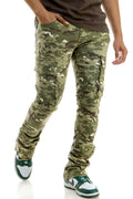 STACKED DOUBLE CARGO PANTS