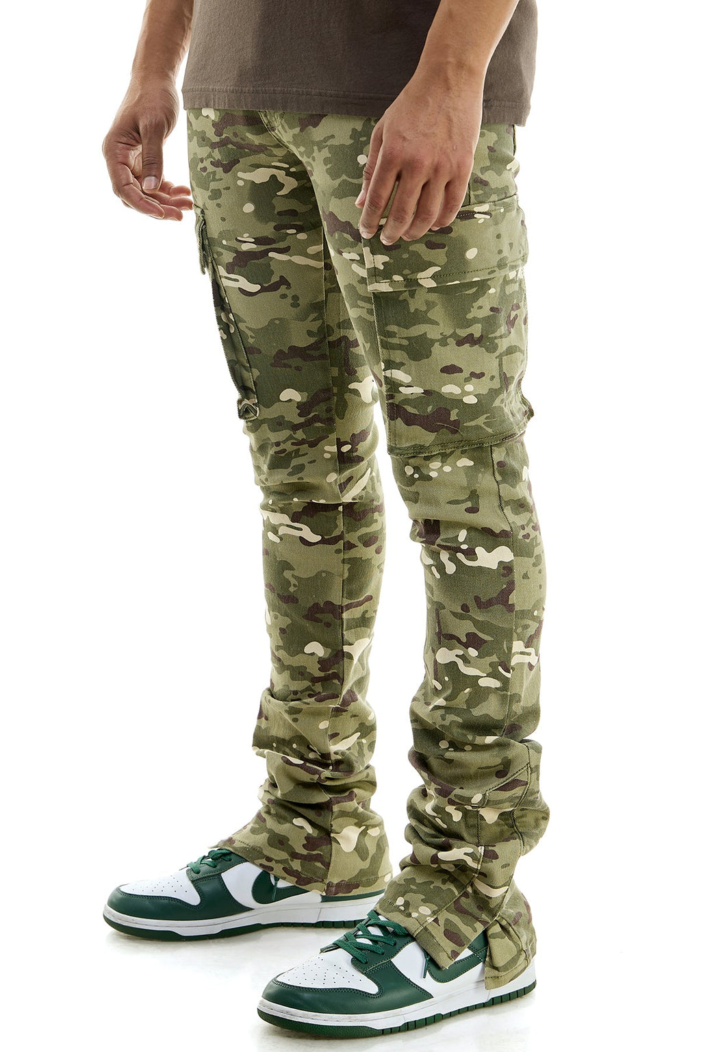 STACKED DOUBLE CARGO PANTS