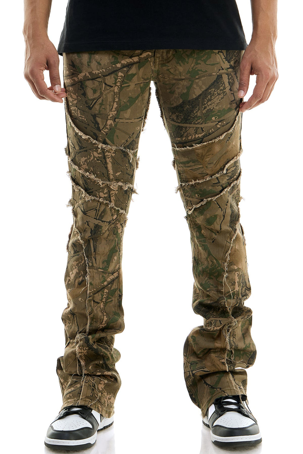 FLARED OVERLAP PANTS