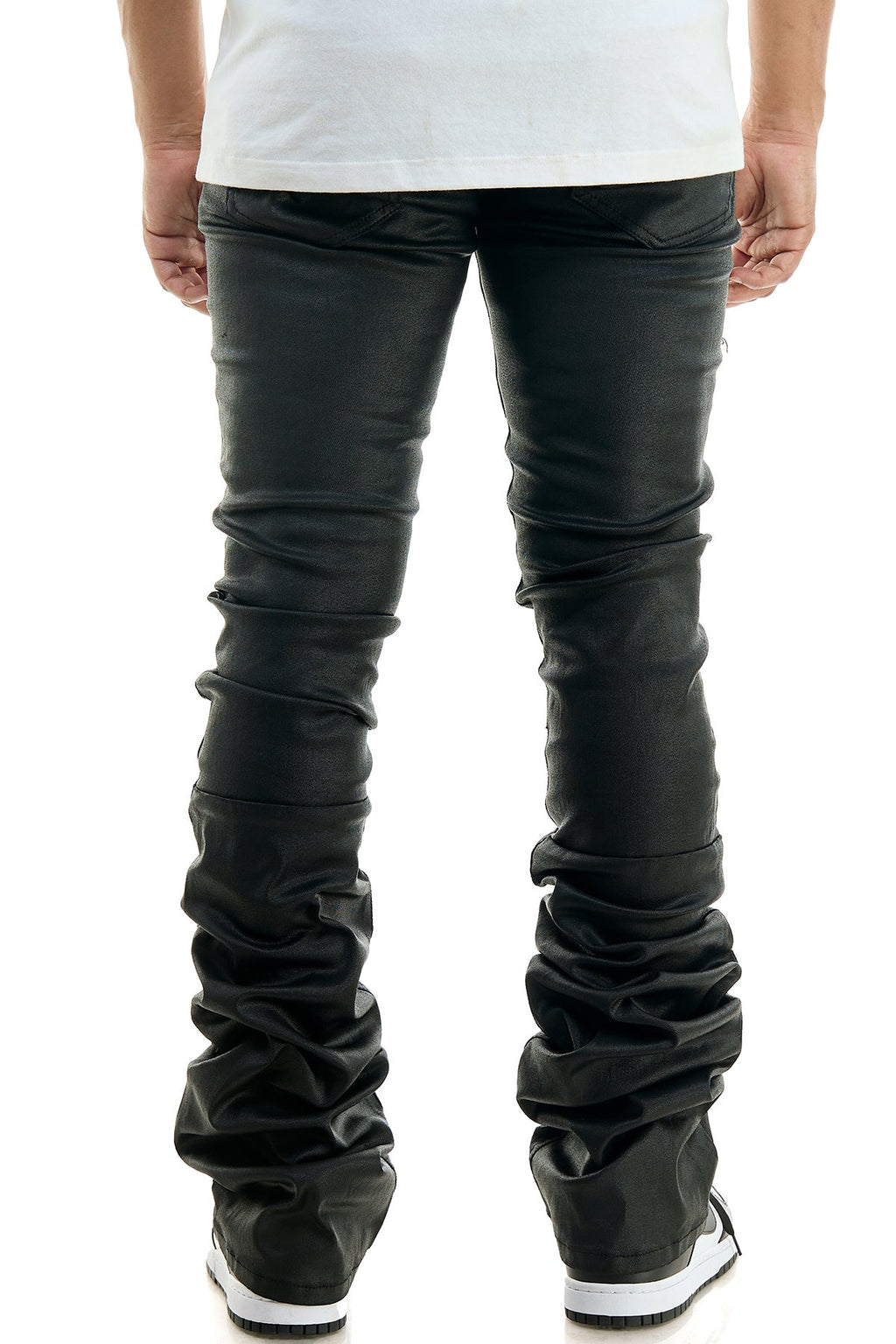 SUPER STACKED WAXED PANTS