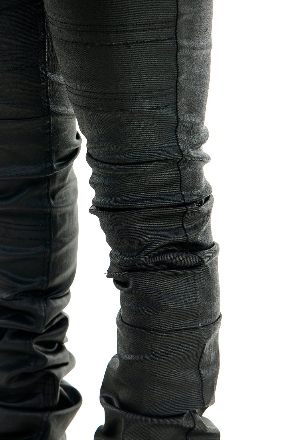 SUPER STACKED WAXED PANTS