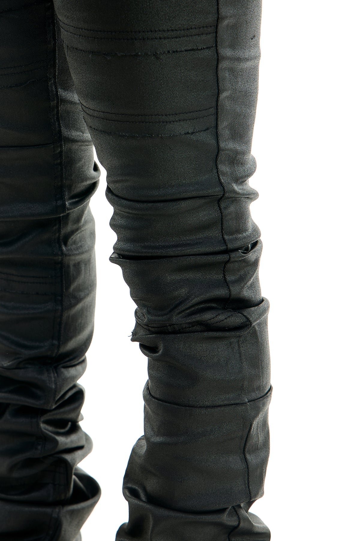SUPER STACKED WAXED PANTS