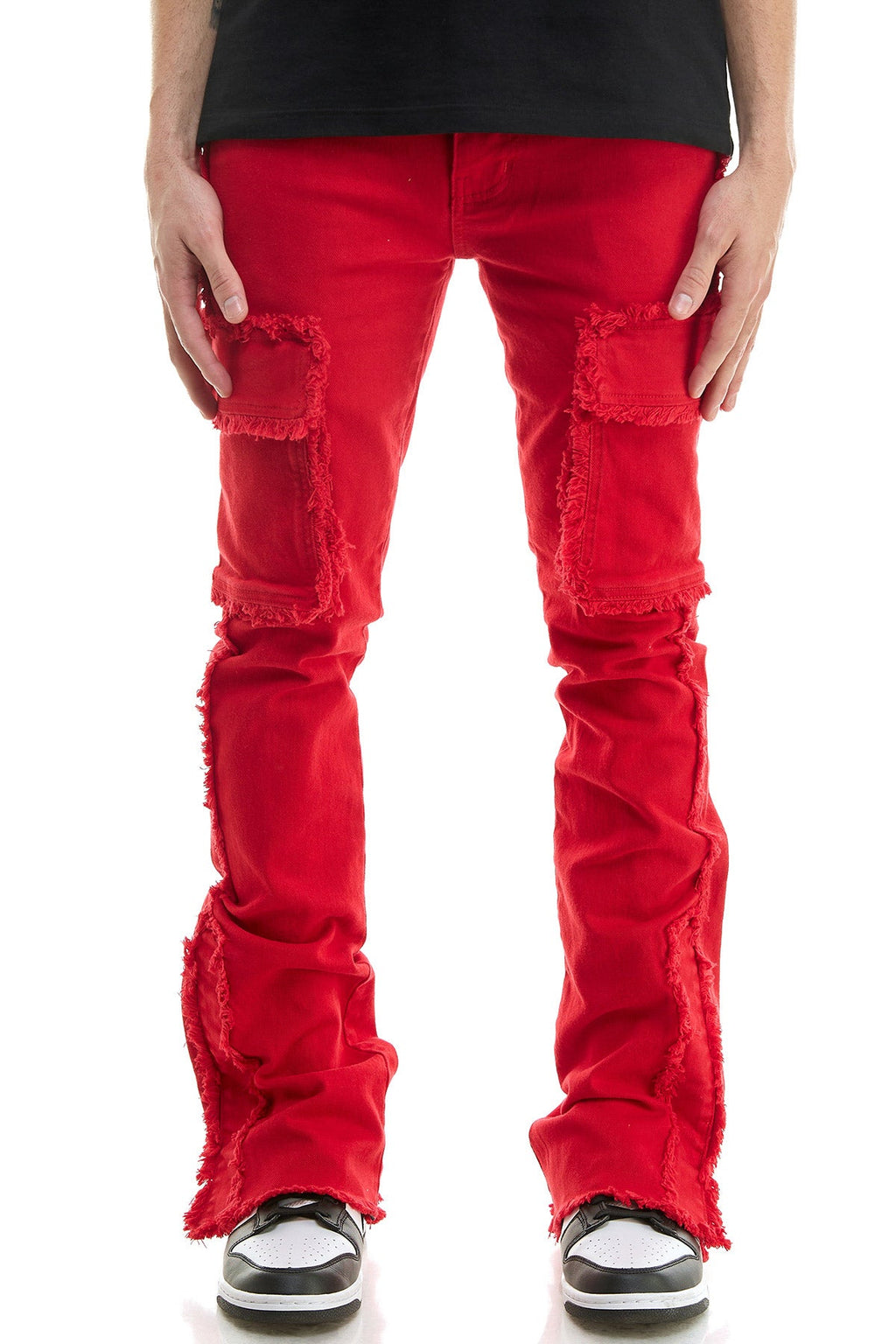 RAW CARGO FLARE PANTS
