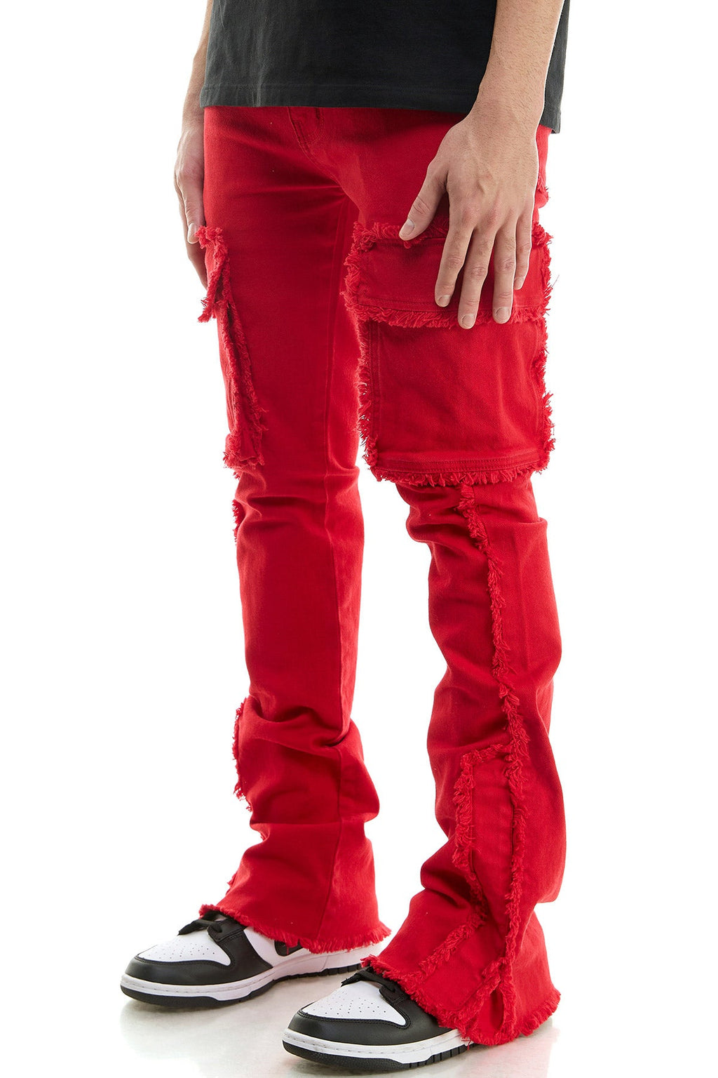 RAW CARGO FLARE PANTS