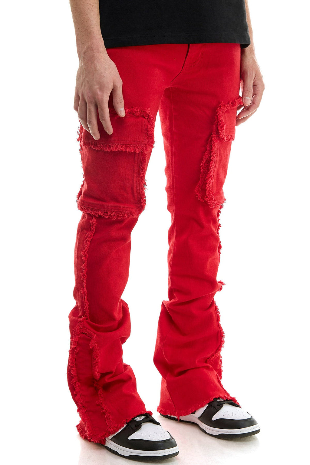 RAW CARGO FLARE PANTS