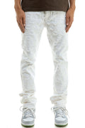 STACKED NET PANTS