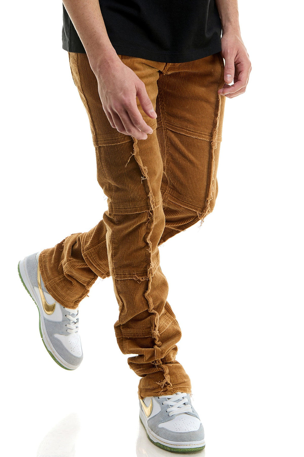 STACKED CORDUROY RAISER PANTS