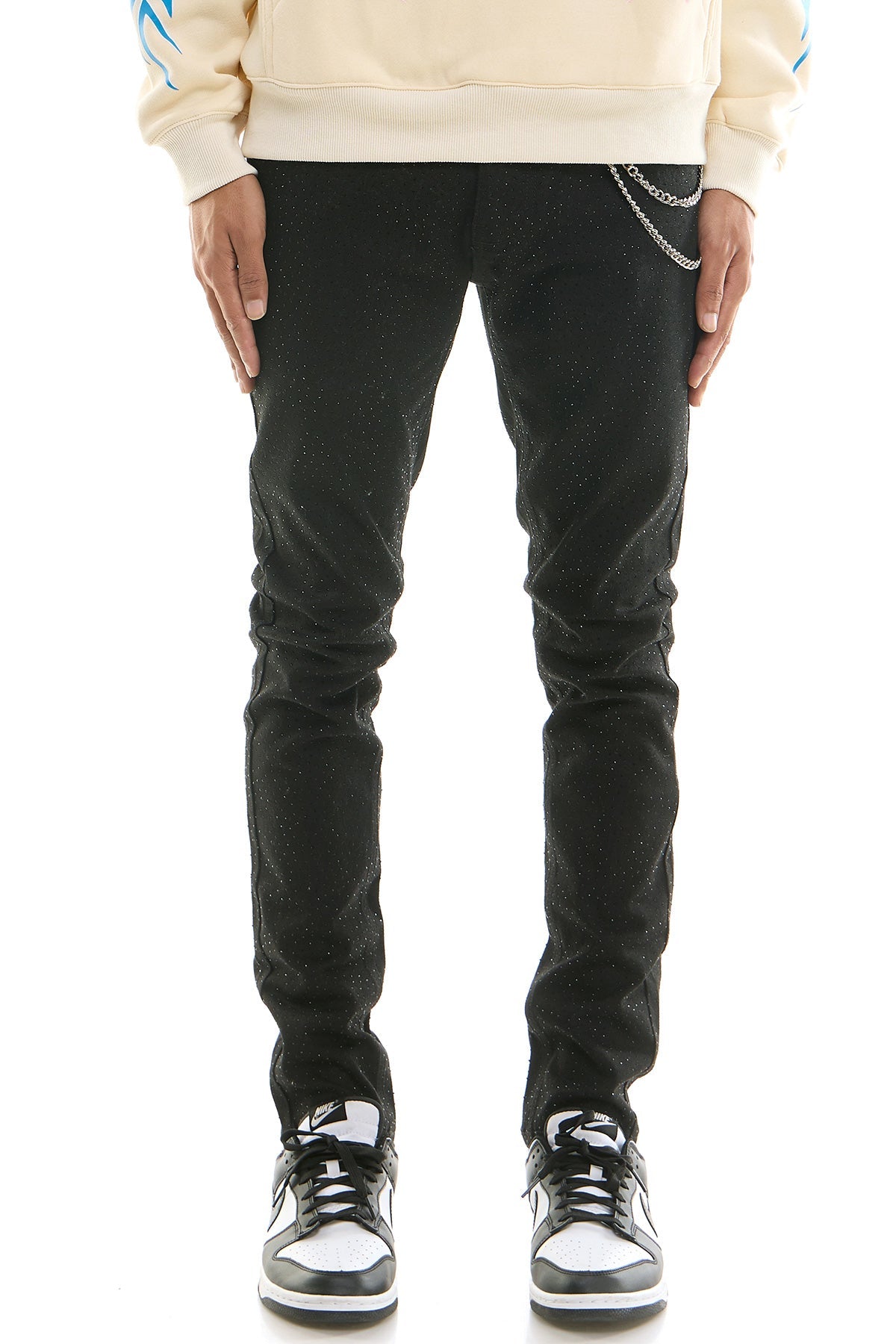 RHINESTONE SKINNY JEANS