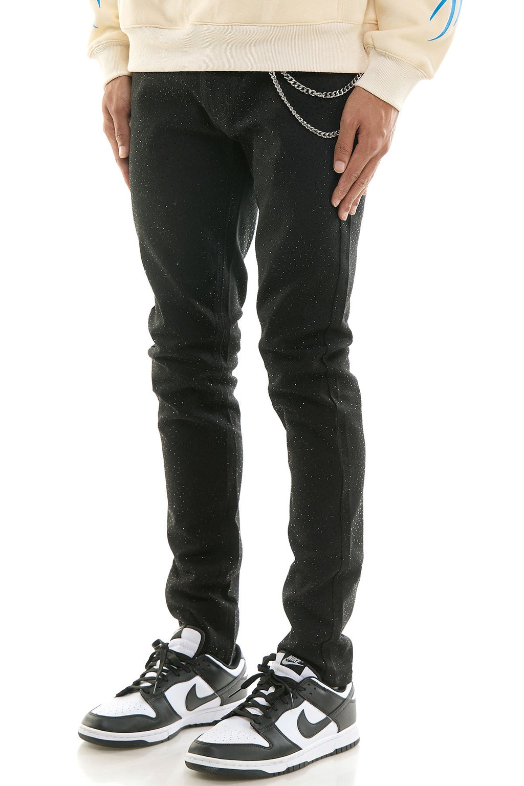 RHINESTONE SKINNY JEANS