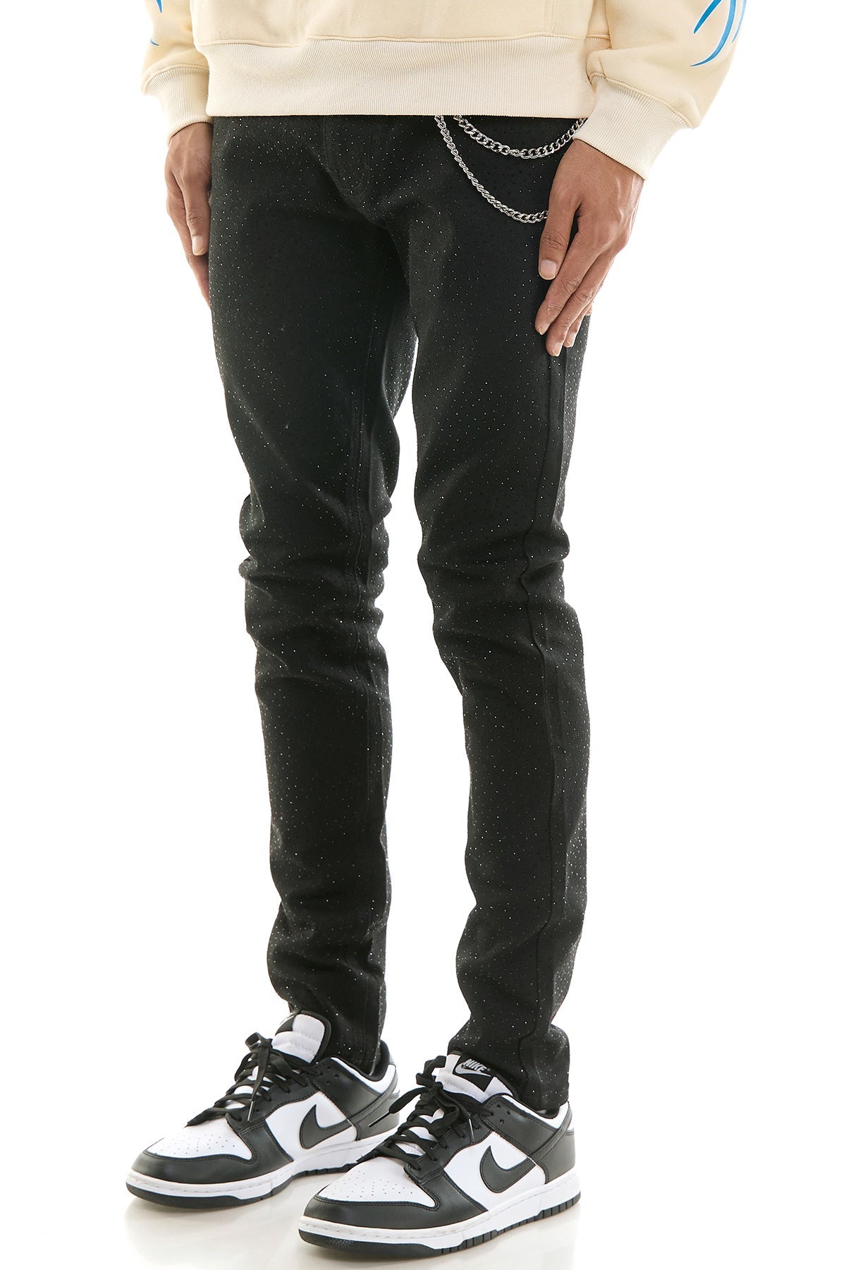 RHINESTONE SKINNY JEANS