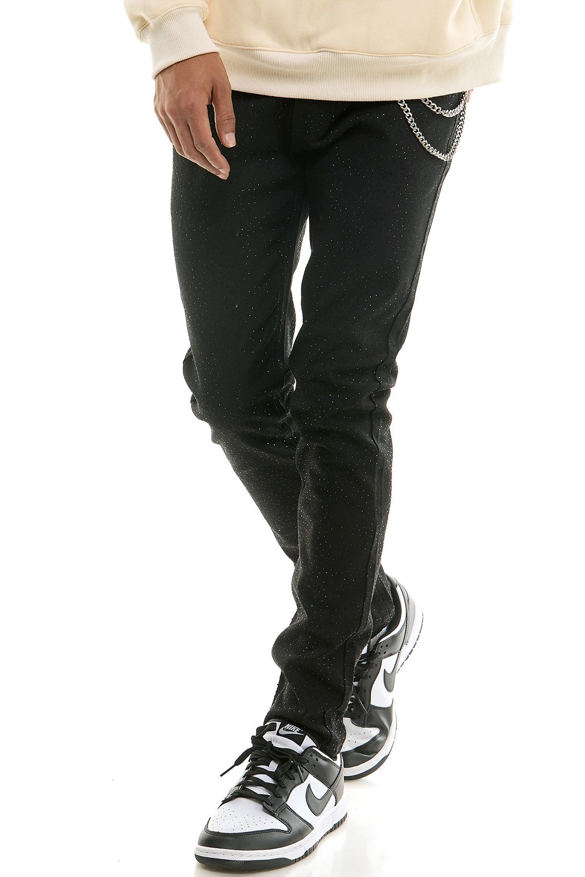 RHINESTONE SKINNY JEANS