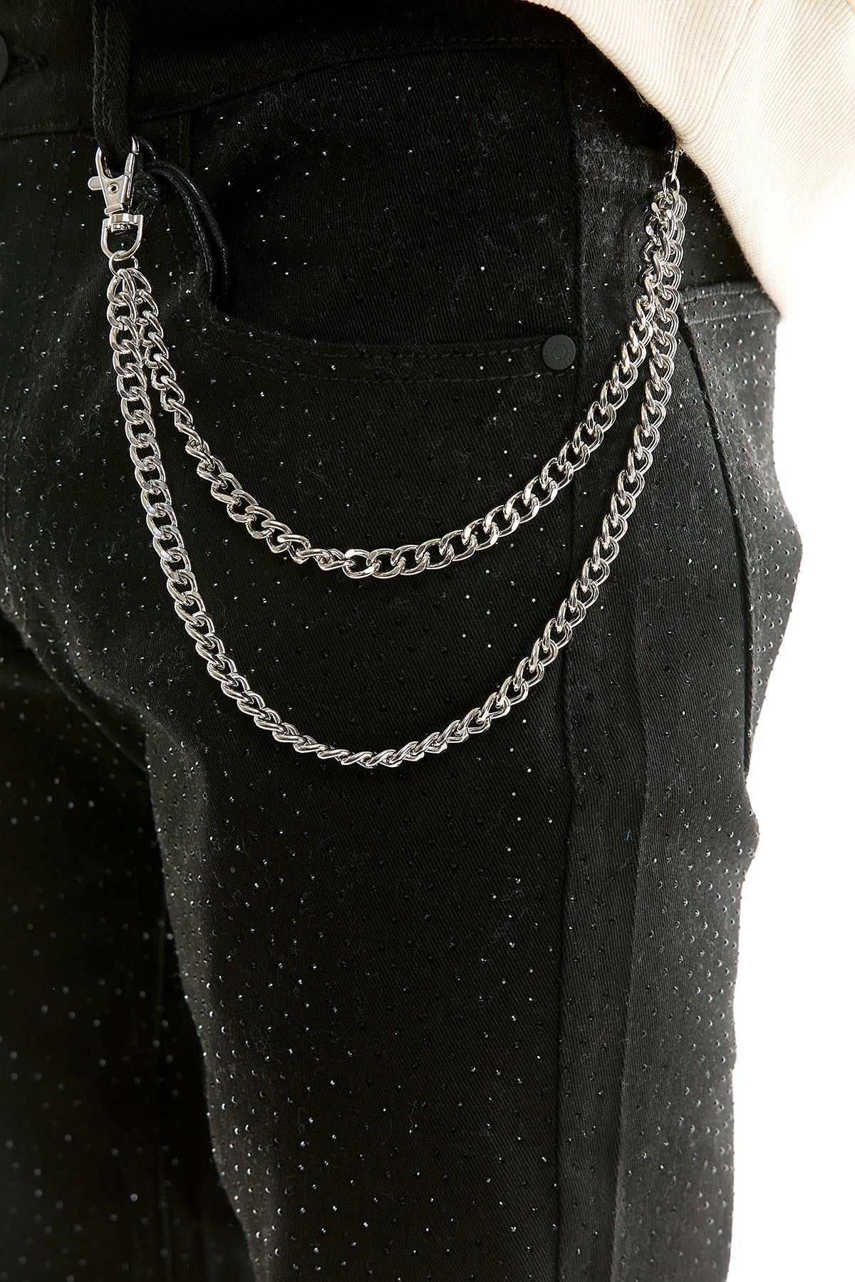 RHINESTONE SKINNY JEANS