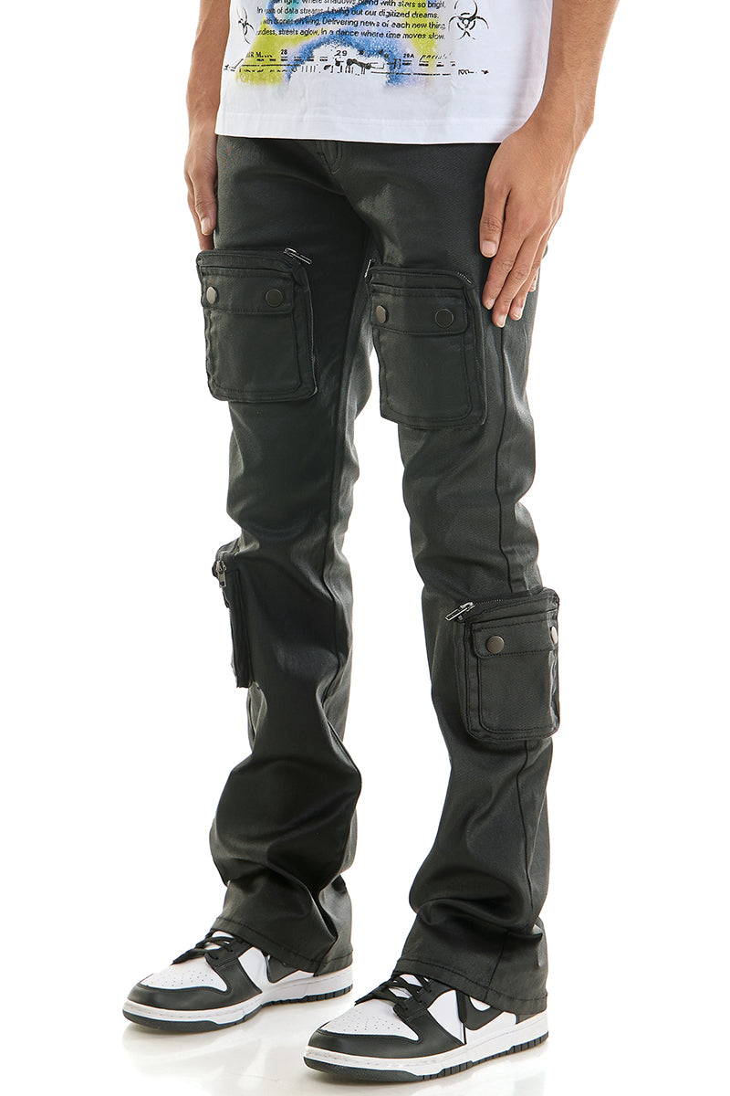 JET CARGO SKINNY FLARE JEANS