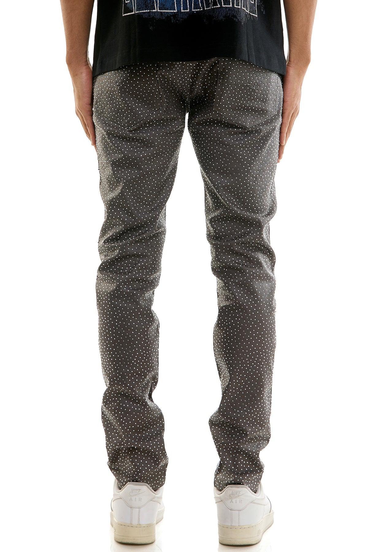 SHINE RHINESTONE JEANS