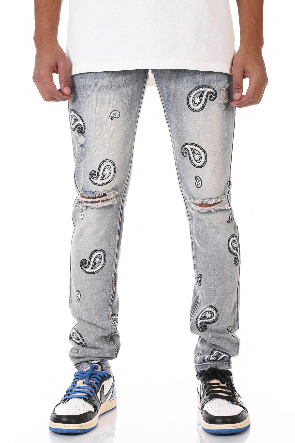 SPREAD PAISLEY JEANS