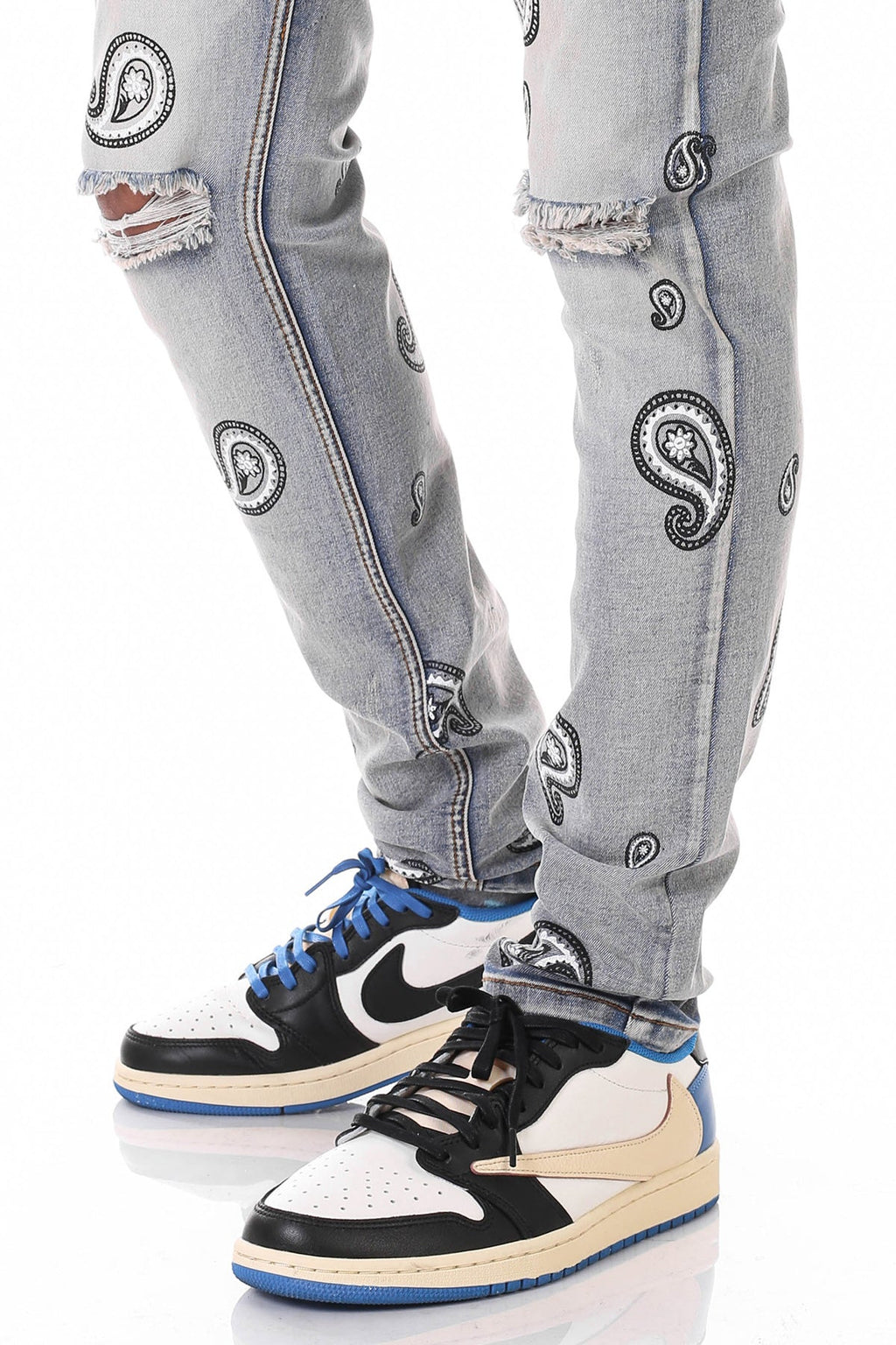 SPREAD PAISLEY JEANS