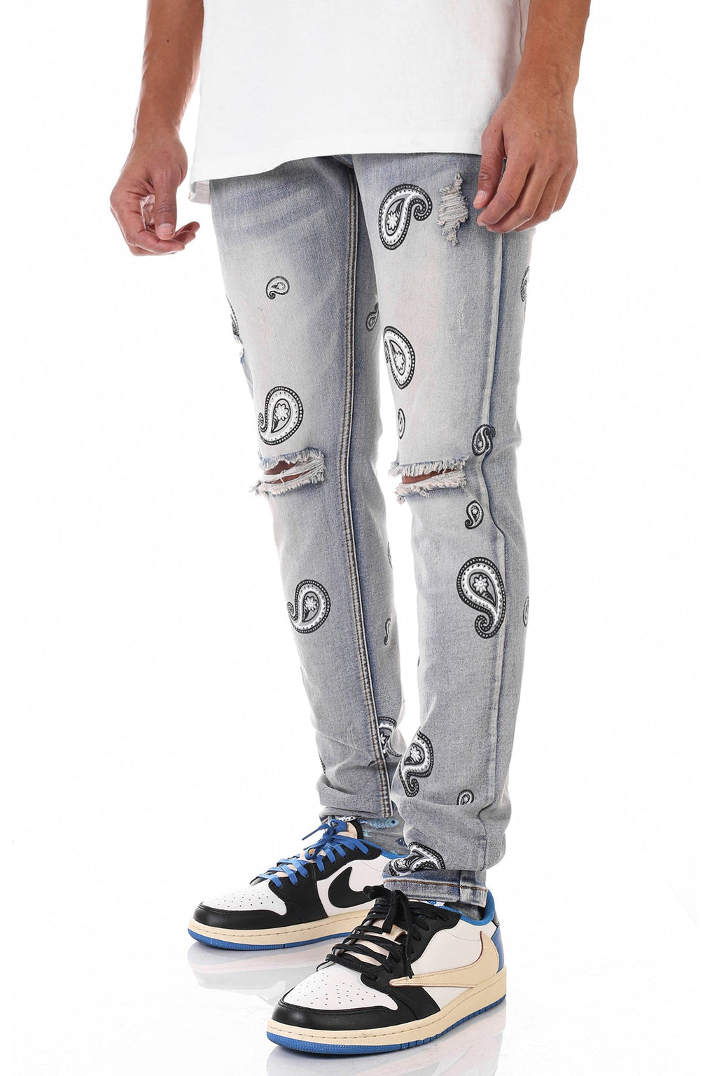 SPREAD PAISLEY JEANS