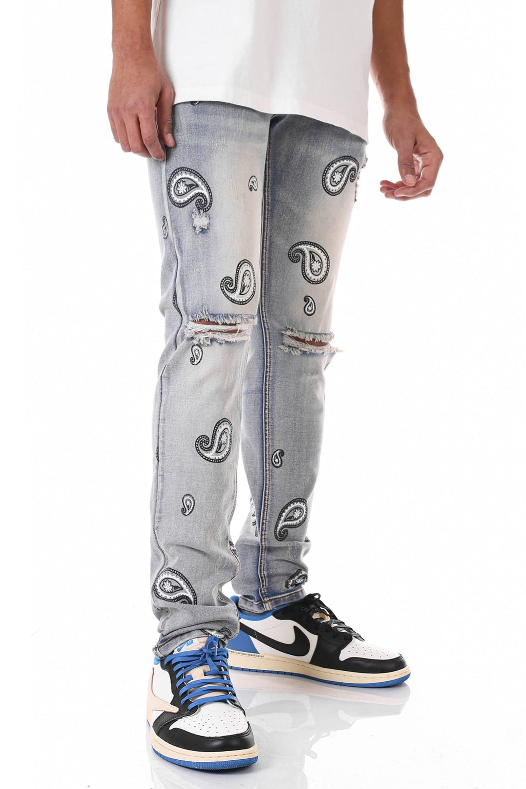 SPREAD PAISLEY JEANS