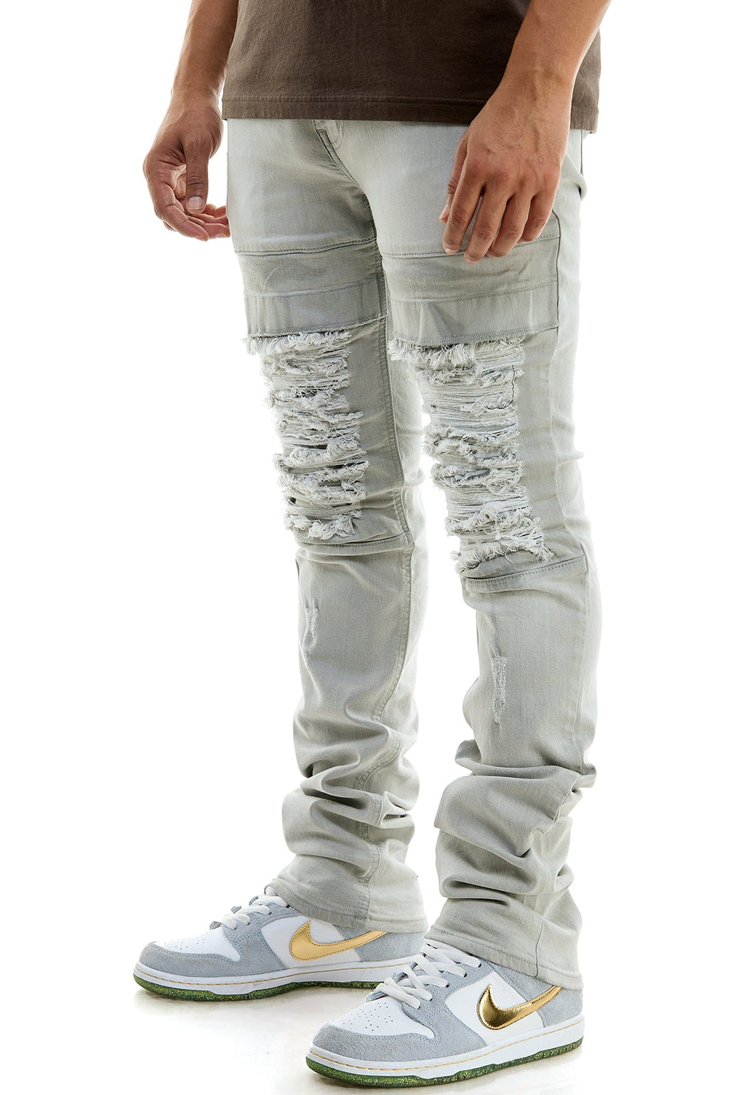 STACKED KNEEP JEANS