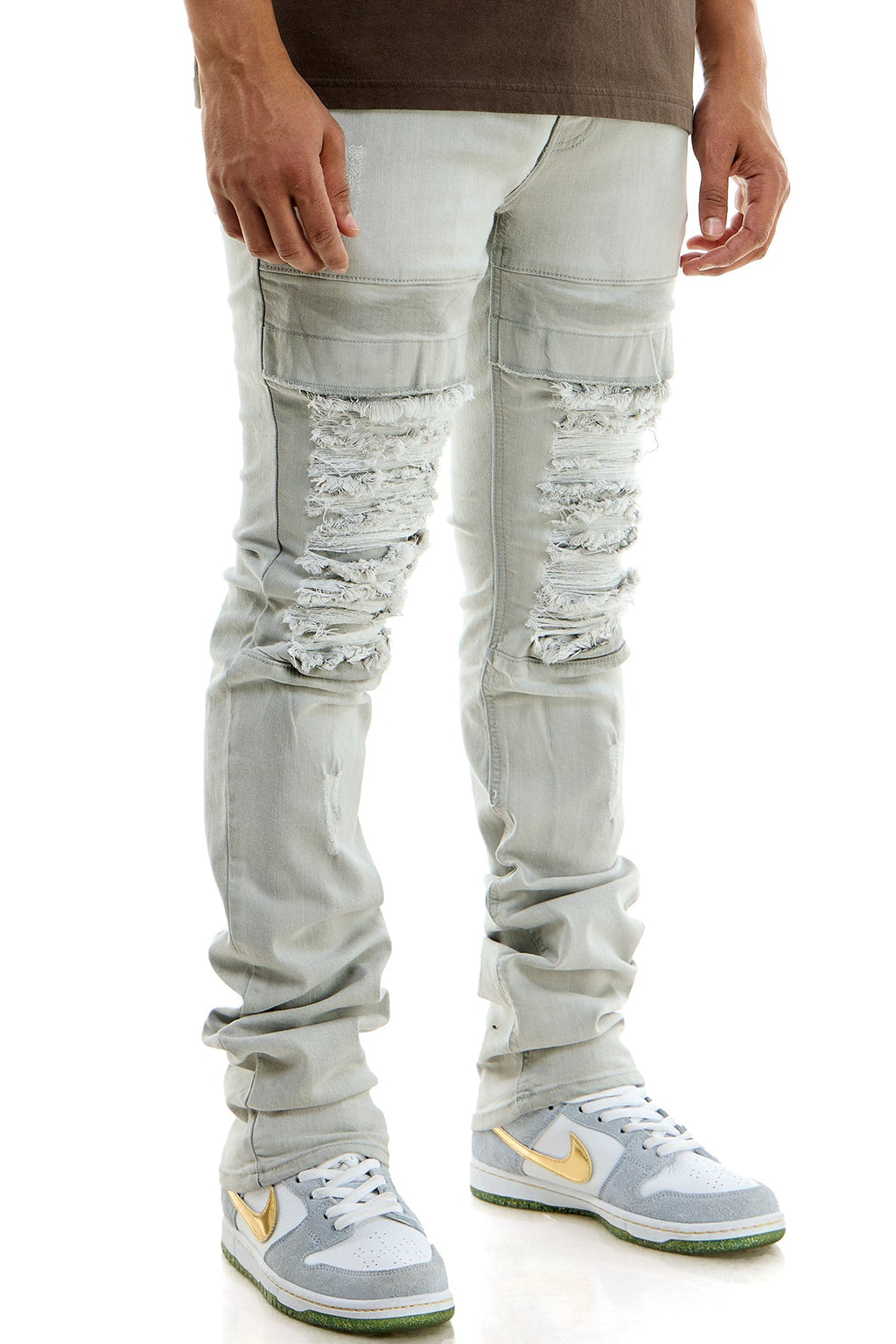 STACKED KNEEP JEANS