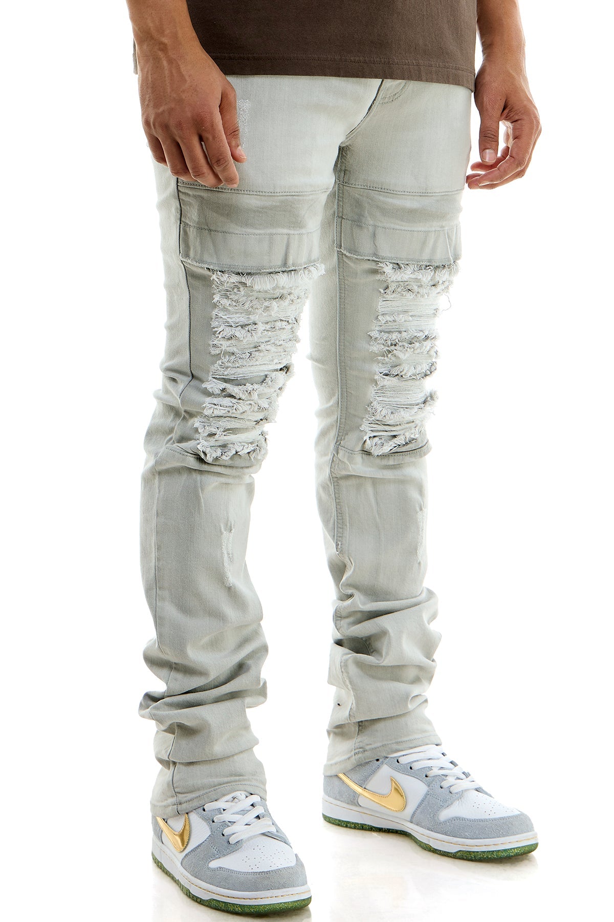 STACKED KNEEP JEANS