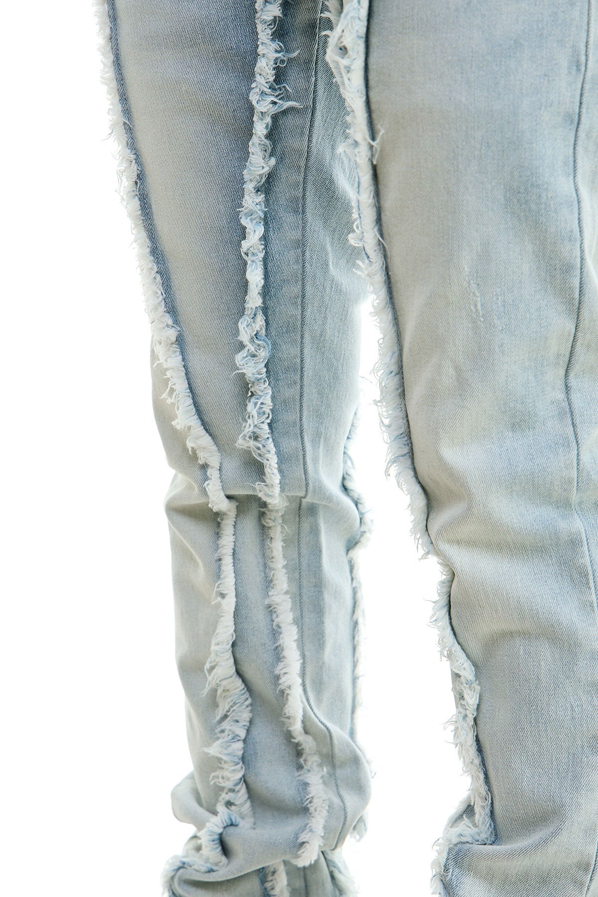 STACKED RAW JEANS