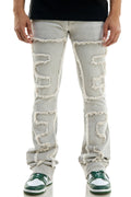 PUZZLE FLARE JEANS