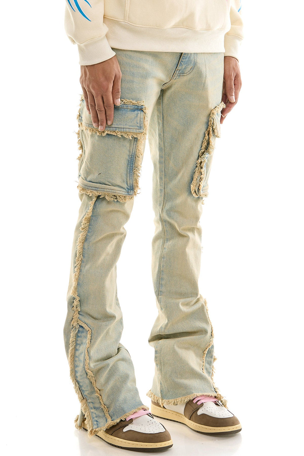 RAW CARGO FLARE JEANS