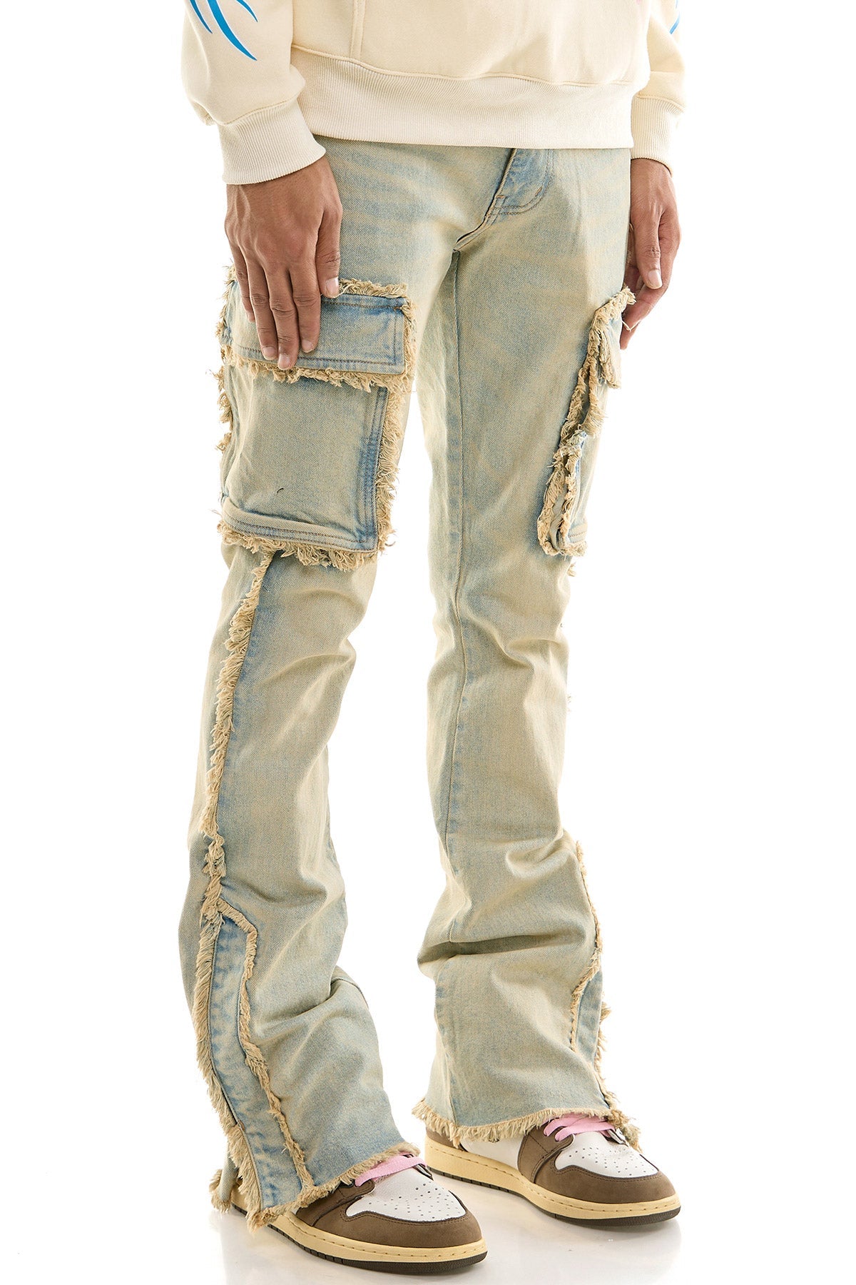 RAW CARGO FLARE JEANS