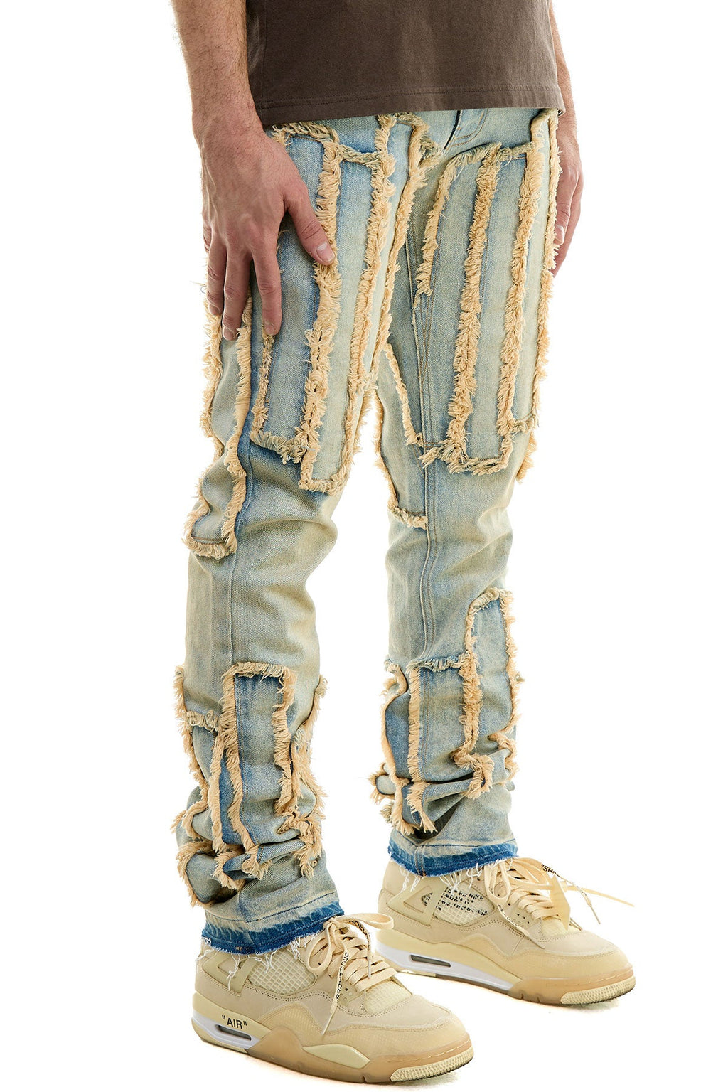 STACKED BARCHA JEANS