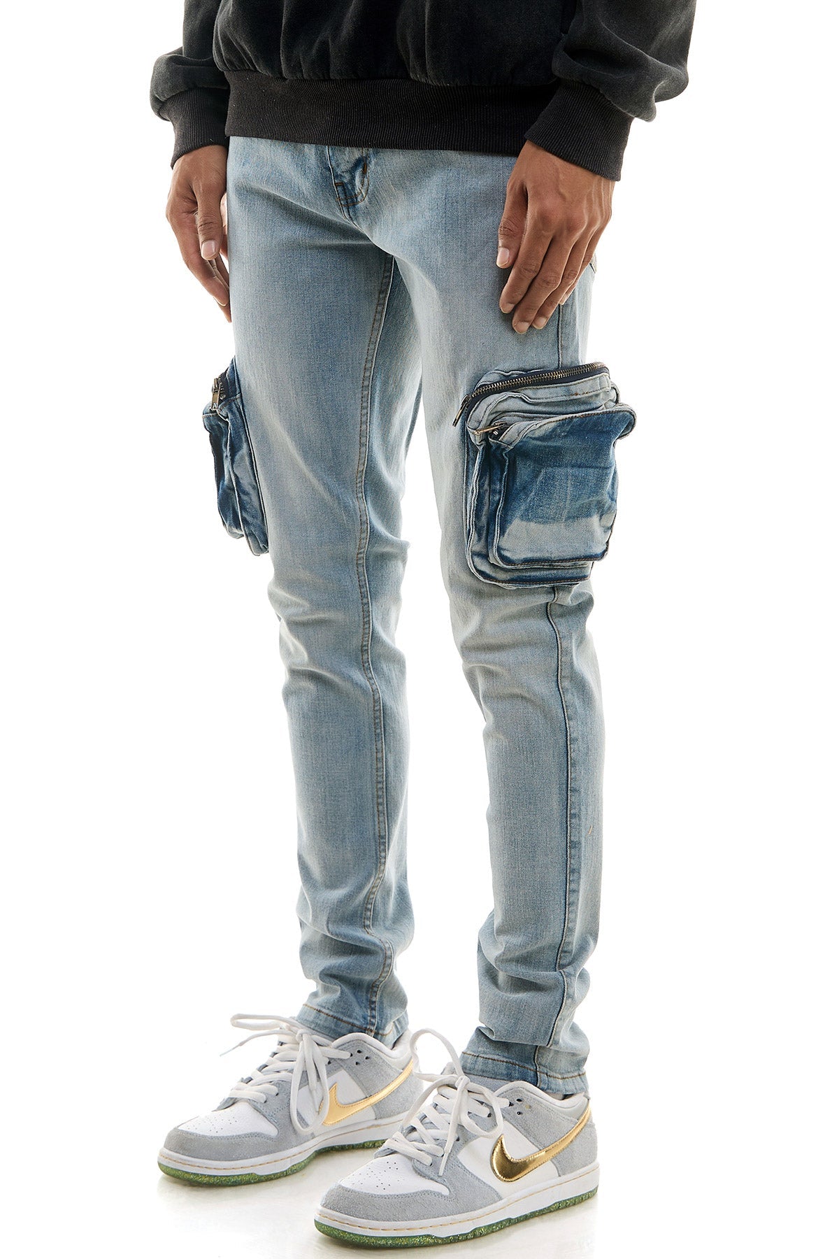 ZIPZIP CARGO JEANS