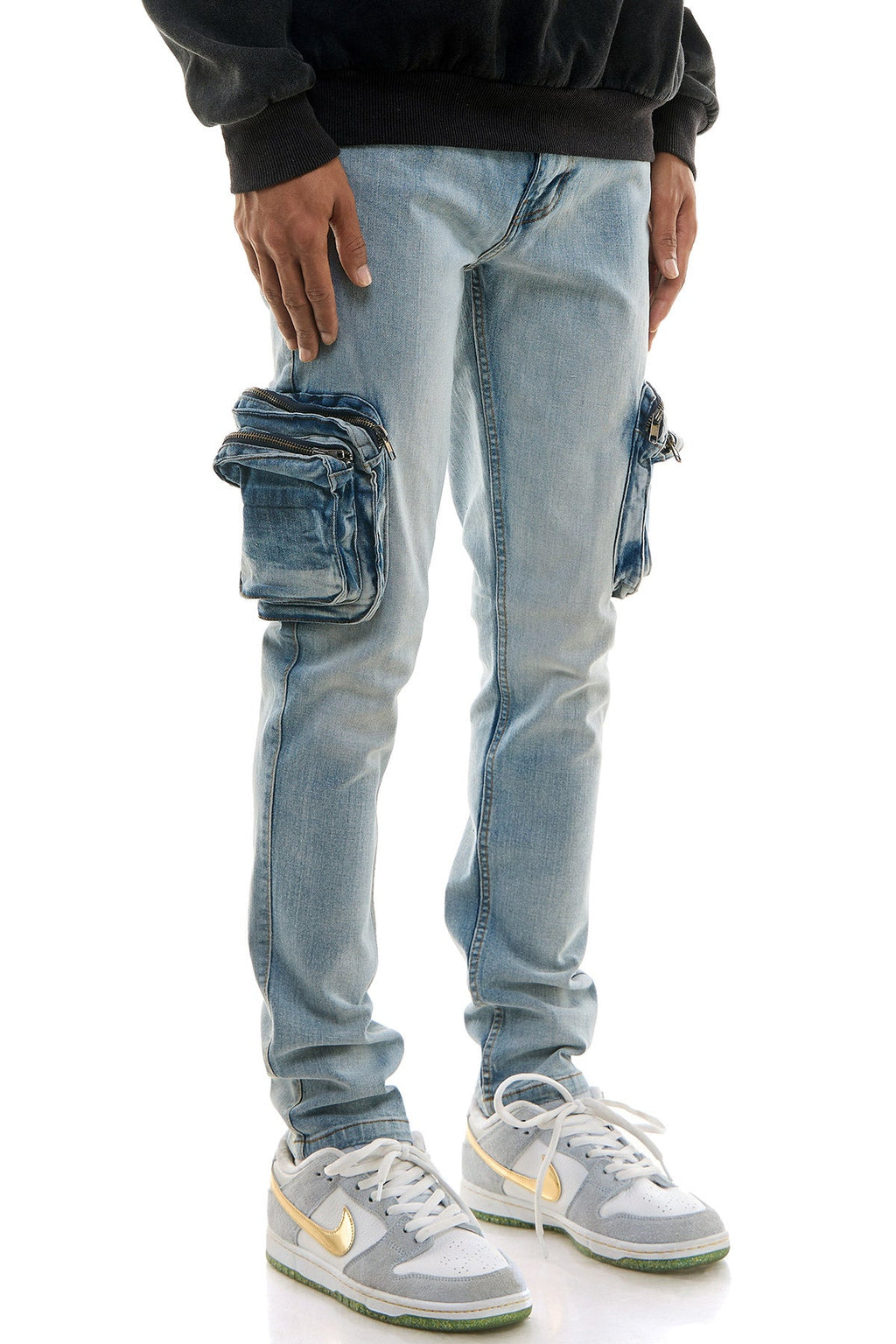 ZIPZIP CARGO JEANS