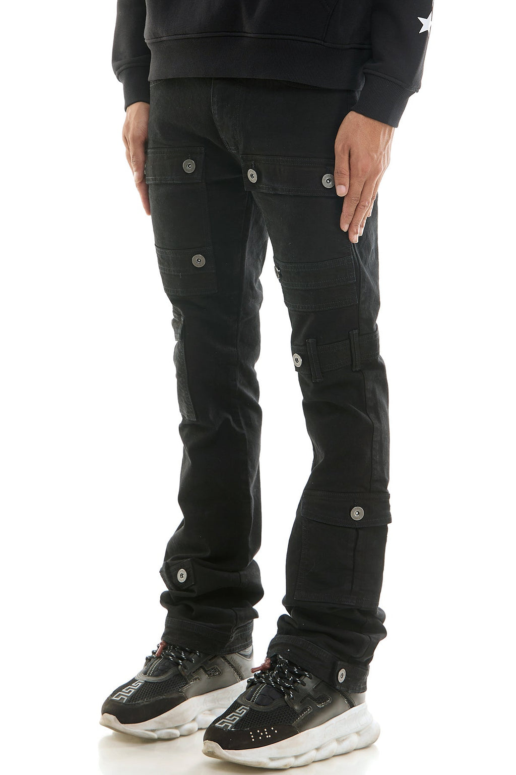 OBSIDIAN SKINNY FLARE PANTS