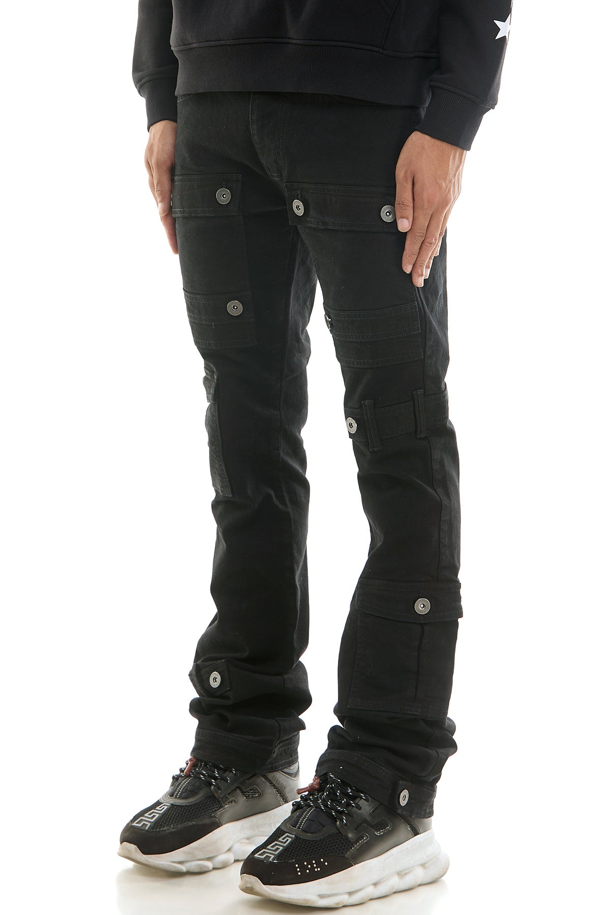 OBSIDIAN SKINNY FLARE PANTS