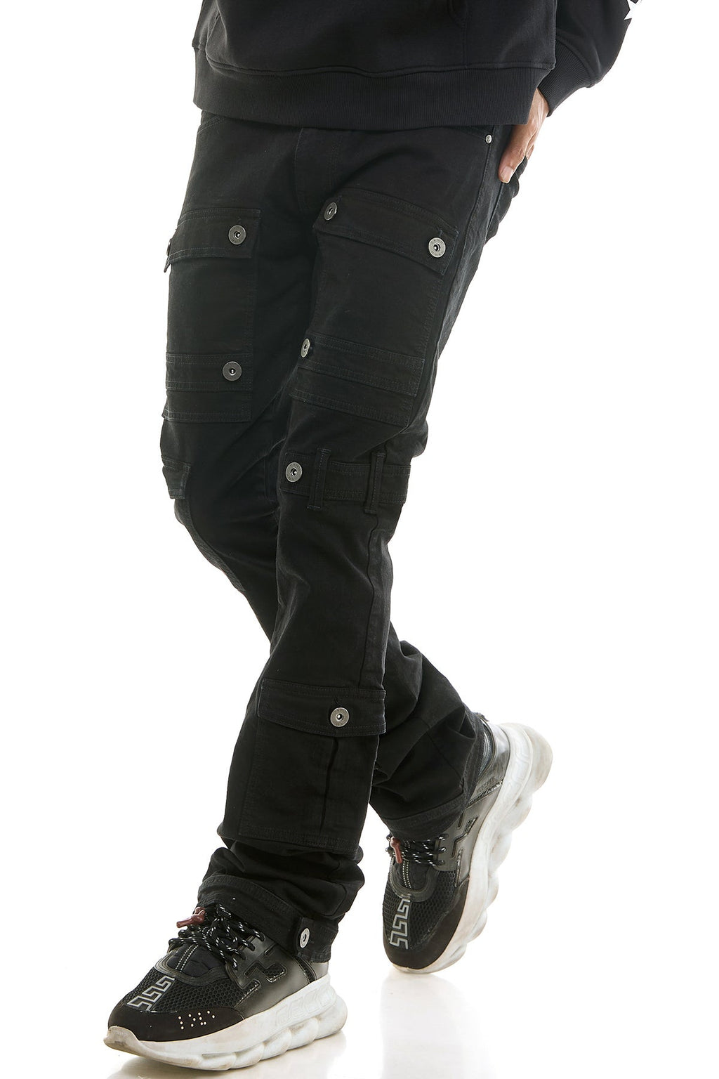 OBSIDIAN SKINNY FLARE PANTS