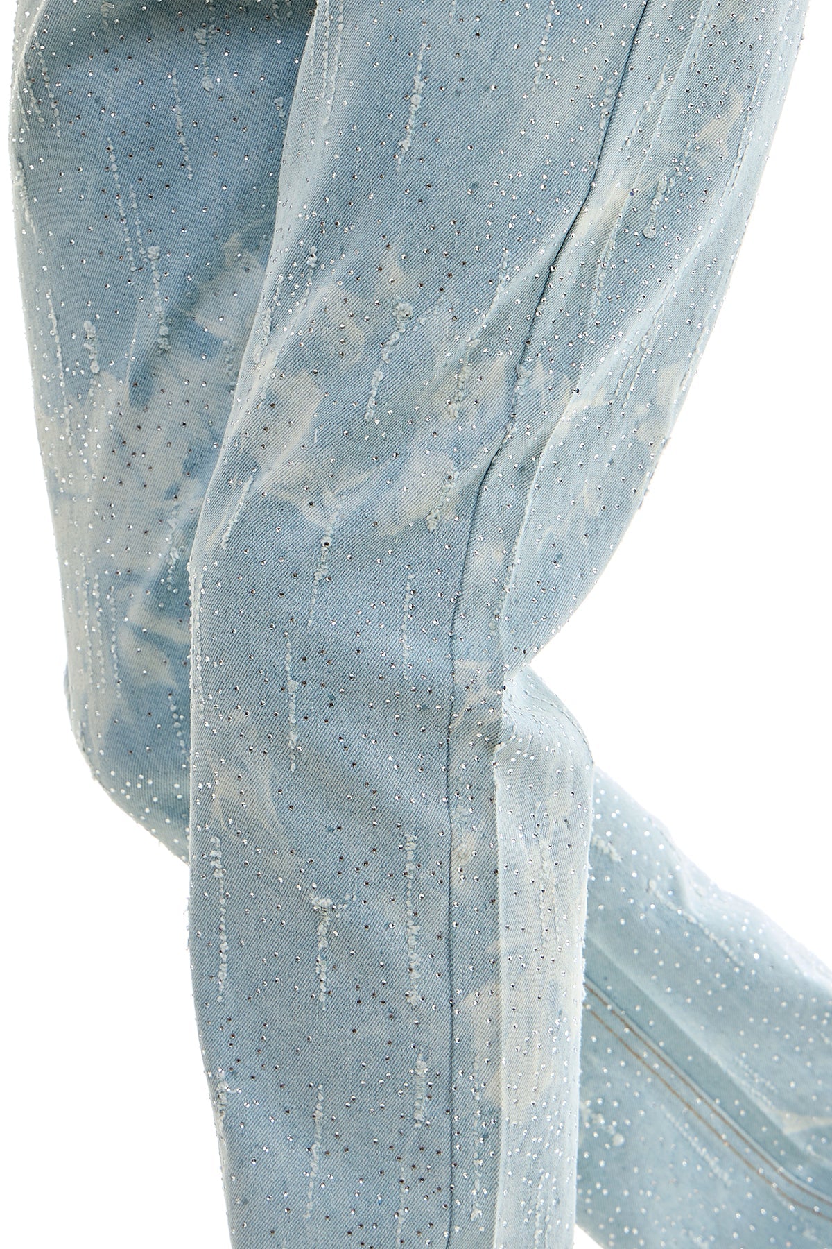 MIST BLING SKINNY FLARE JEANS